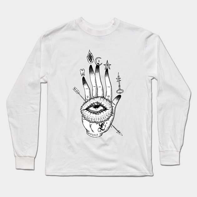 Hand of the Mysteries Long Sleeve T-Shirt by lOll3